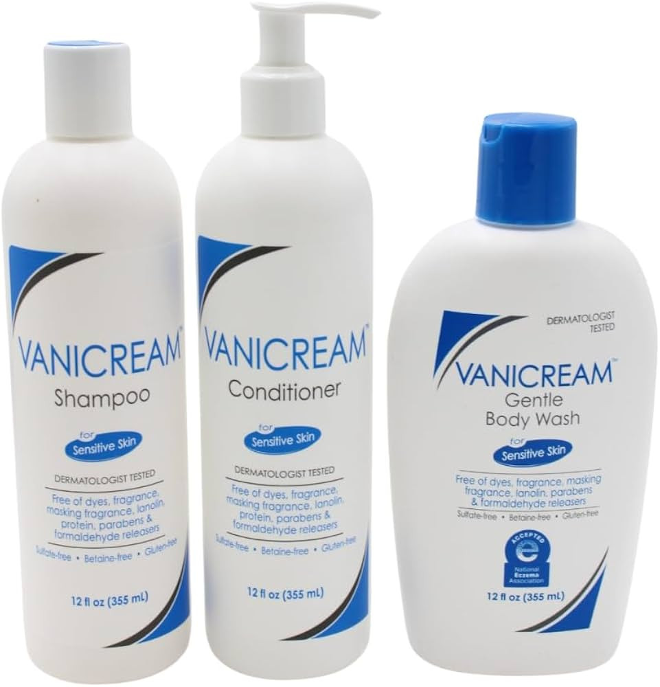 Vanicream Shampoo Conditioner And Gentle Body Wash 12 Ounce Each | Amazon (US)
