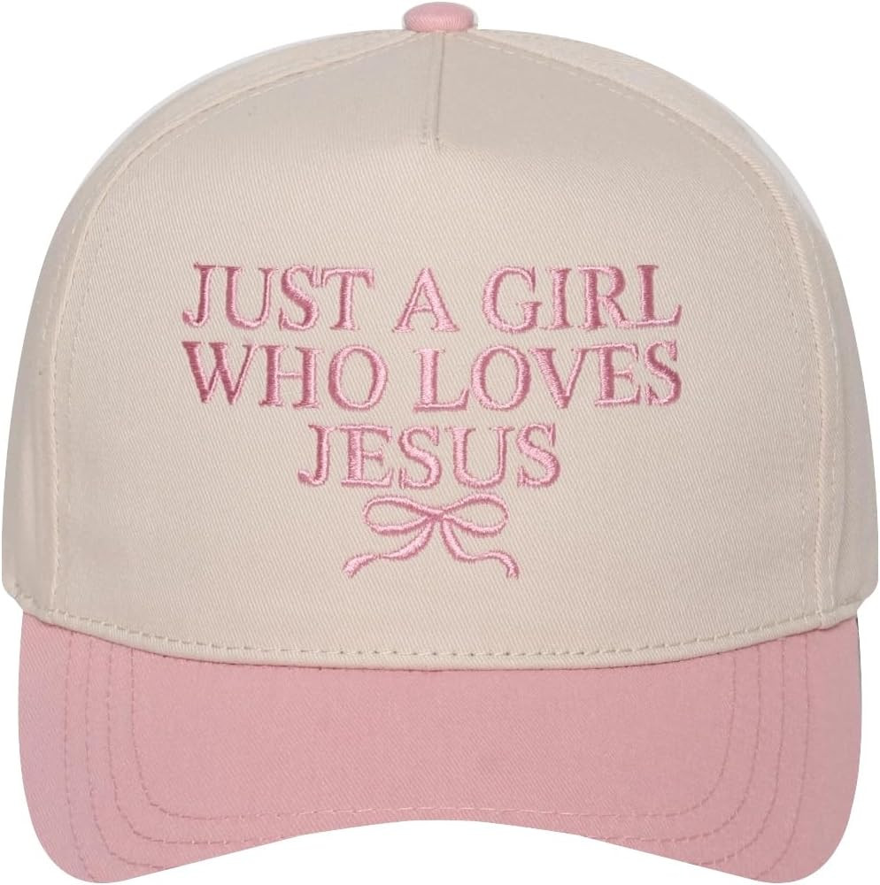 Christian Theme Embroidered 5 Panel Cotton Trucker Hat Snapback Cap for Men and Women | Amazon (US)