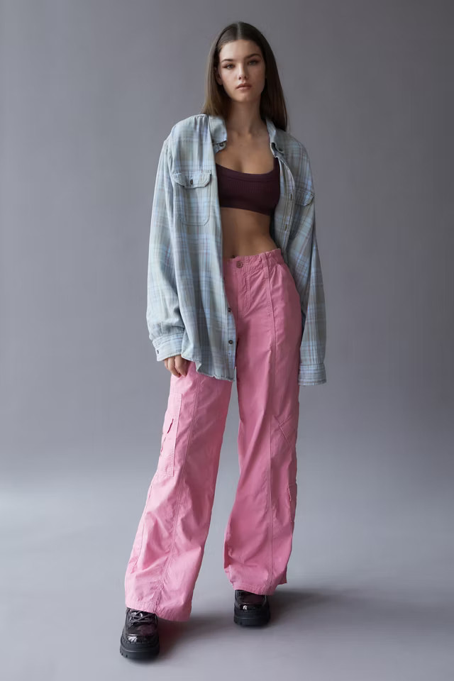 Urban Renewal Recycled Overdyed Flannel Shirt | Urban Outfitters (US and RoW)