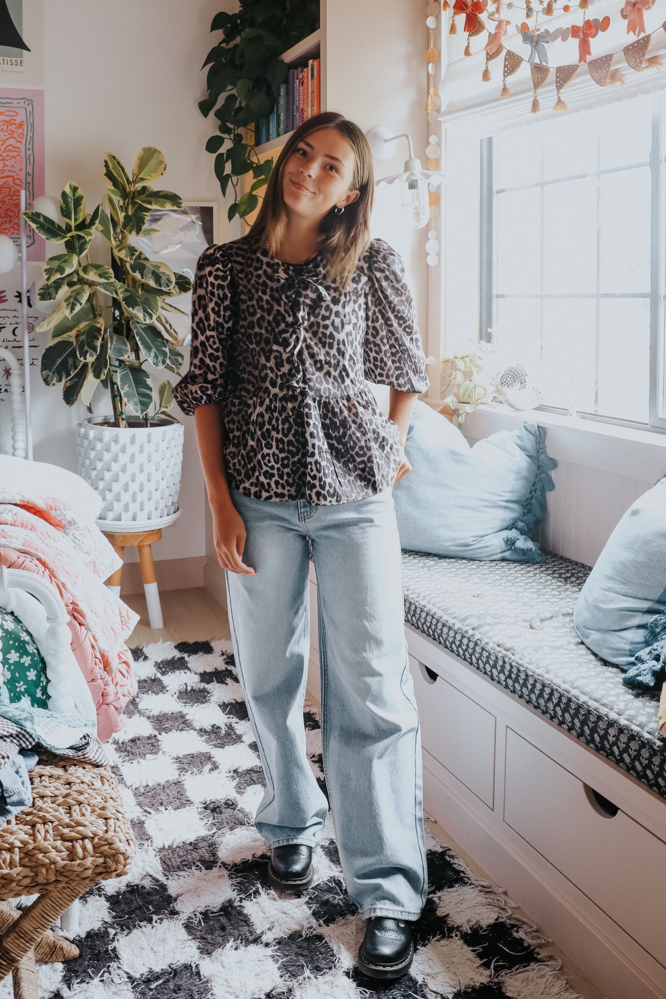 Shirt & pants true to size (small in top)