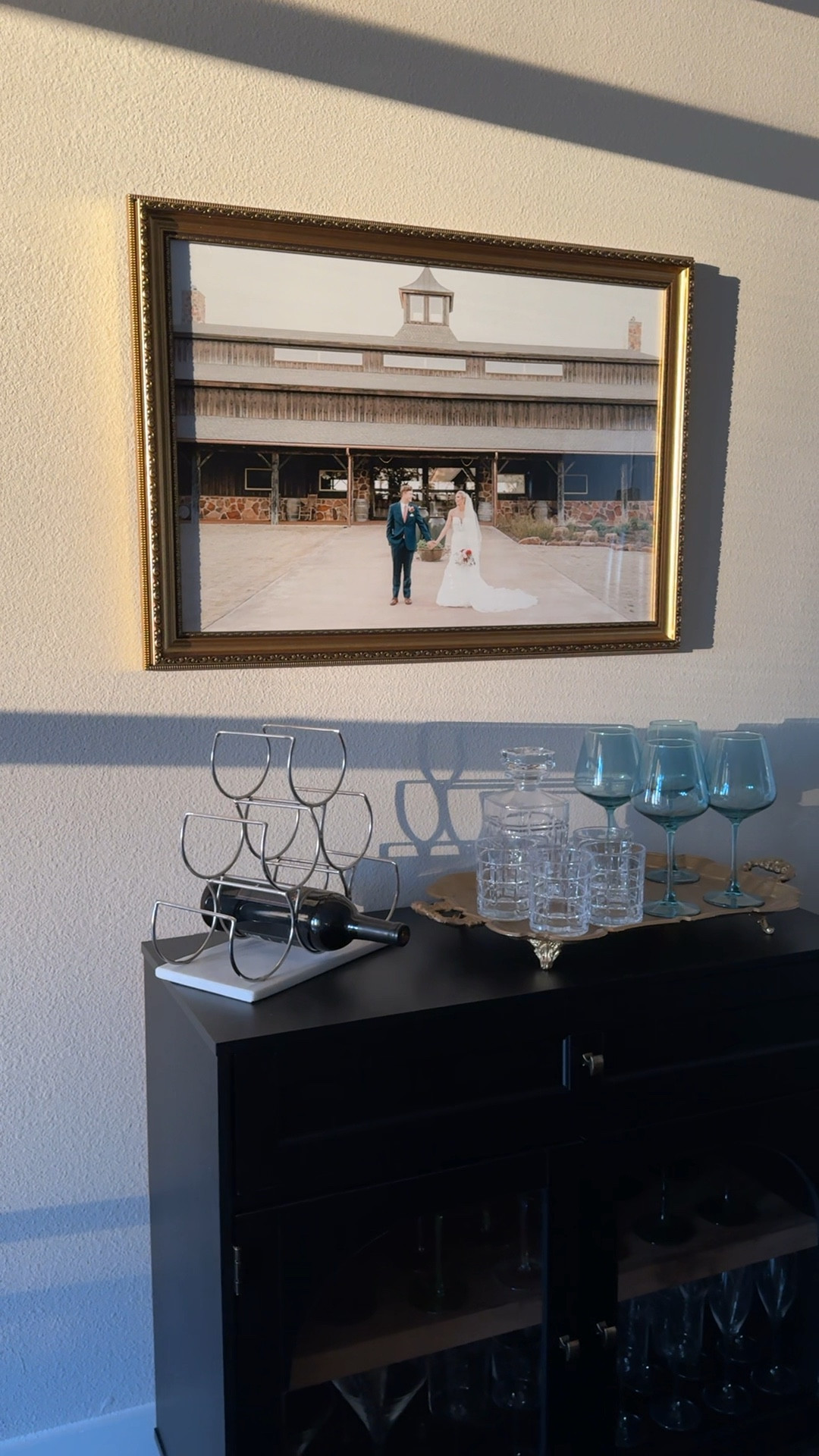 Love our little bar area! Main piece is Wayfair! 