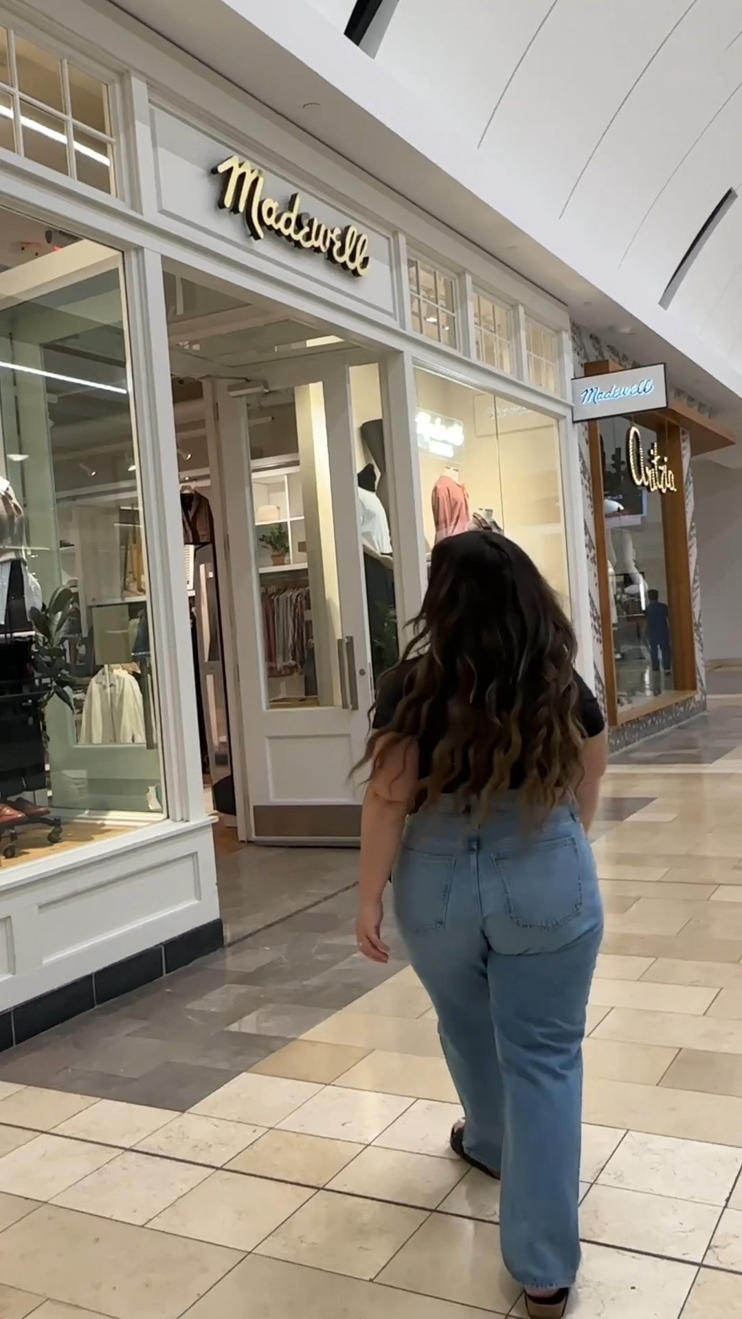 In the dressing room at Madewell! I tried on their jeans and some work wear. Get 25% off now through Sunday with code LTK25! I tried on size 32-33 

#LTKSale #LTKplussize #LTKmidsize