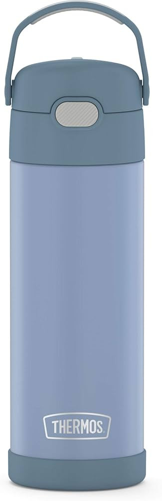 THERMOS FUNTAINER 16 Ounce Stainless Steel Vacuum Insulated Bottle with Wide Spout Lid, Denim Blu... | Amazon (US)