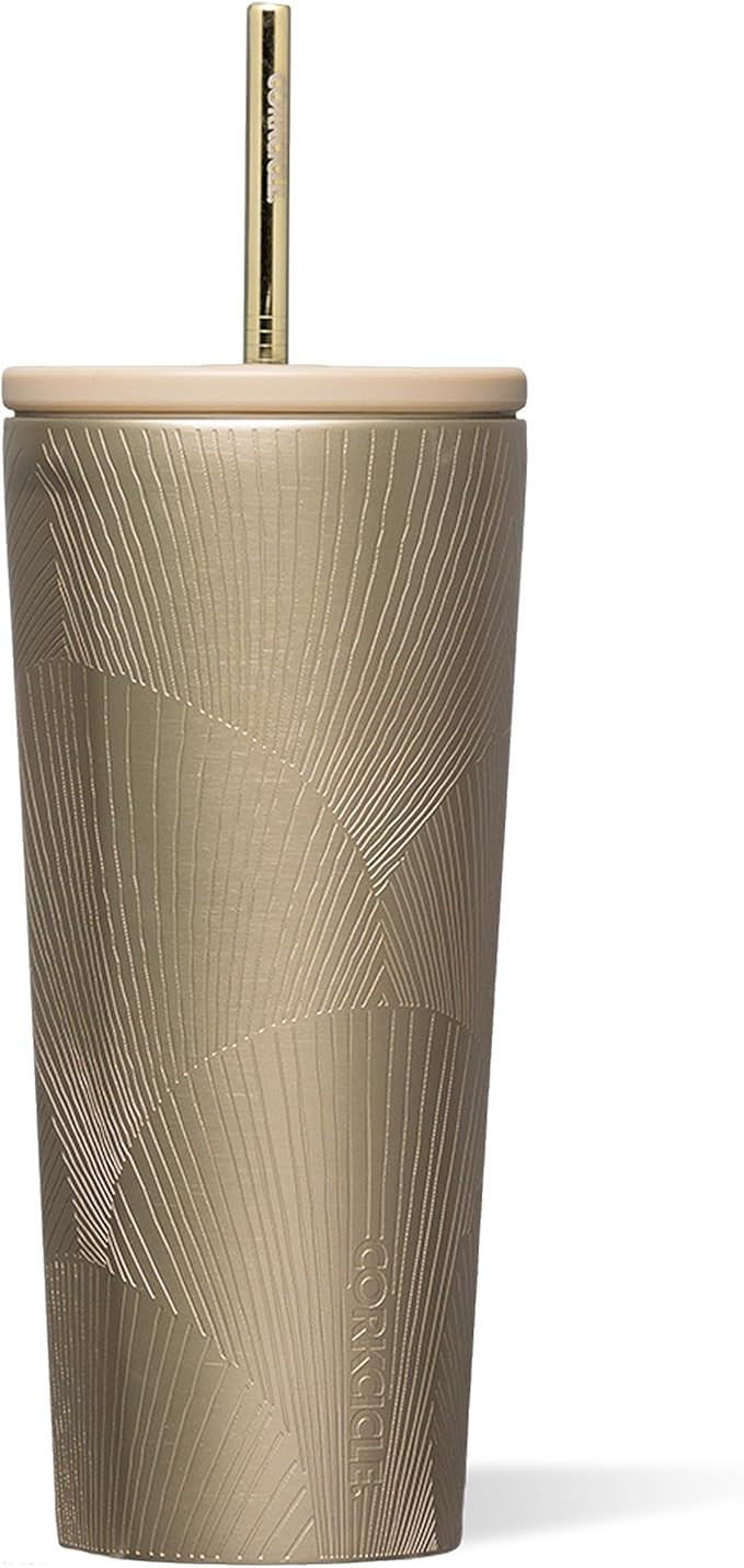 Corkcicle Cold Cup Insulated Tumbler with Straw - Keeps Drinks Cold for 12 Hours - Triple-Insulat... | Amazon (US)