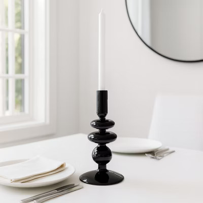 Glass Taper Candle Holder - Modern Decorative Candlestick for Home, Office, Bedroom & Living Room... | Target
