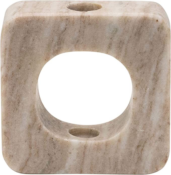 Bloomingville Marble Open View Taper, Brown Candle Holder | Amazon (US)