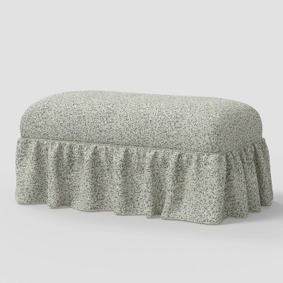 Ruffle Skirt Bench Marisha Vine Teal - Threshold™ designed with Studio McGee | Target