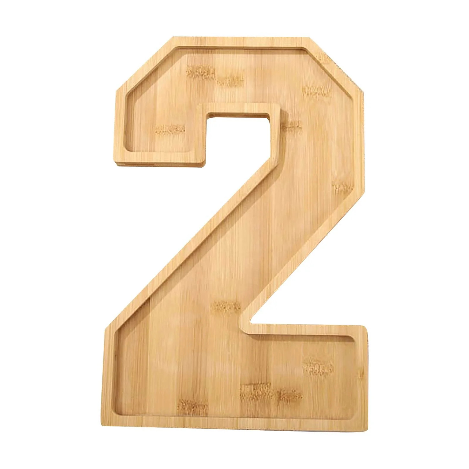 Qnjujn 2025 Number Tray for Cheese/Fruit, Wooden Charcuterie Board - Large 11.6in Party Platter, ... | Walmart (US)