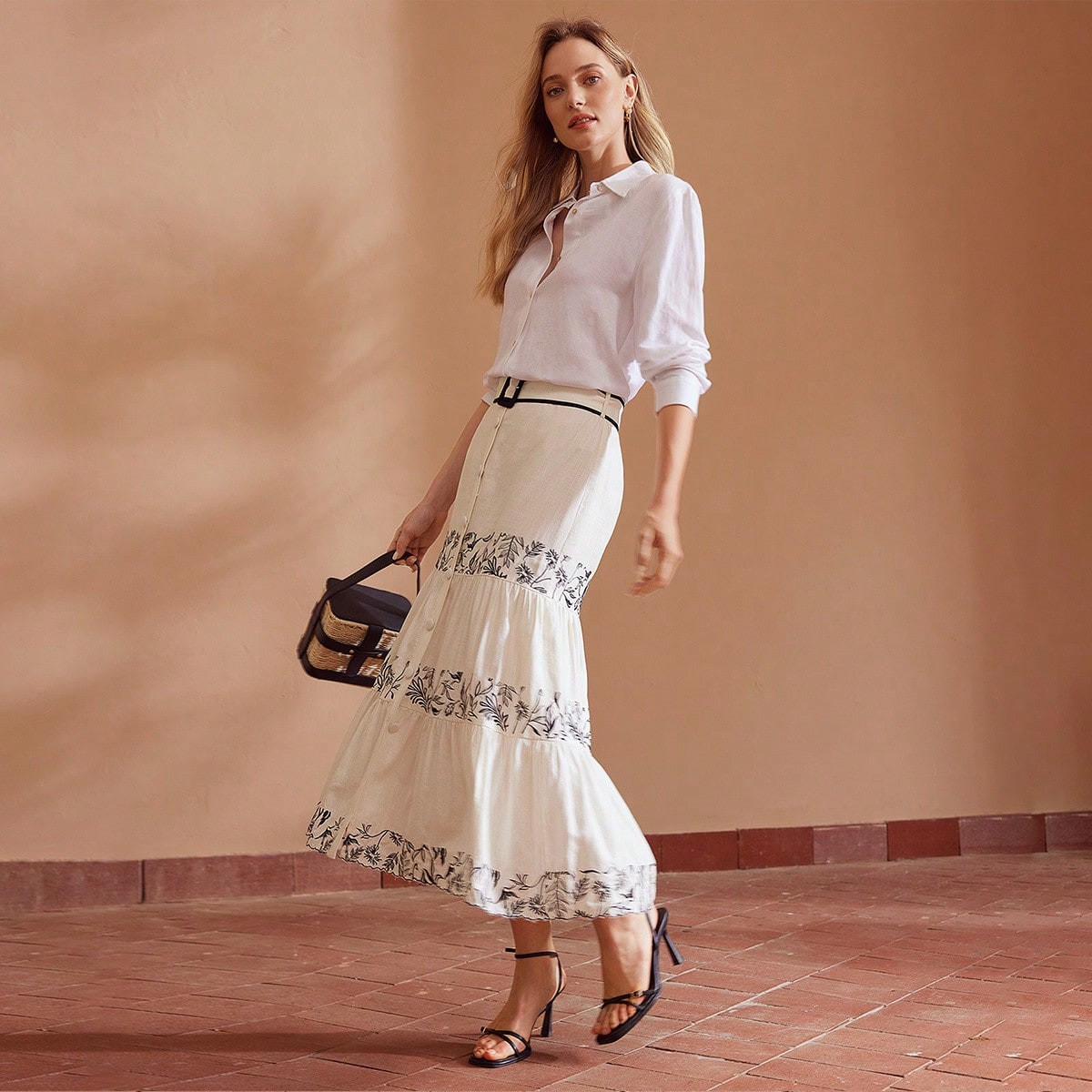 MOTF PREMIUM LINEN STRAIGHT FIT SHIRT | SHEIN