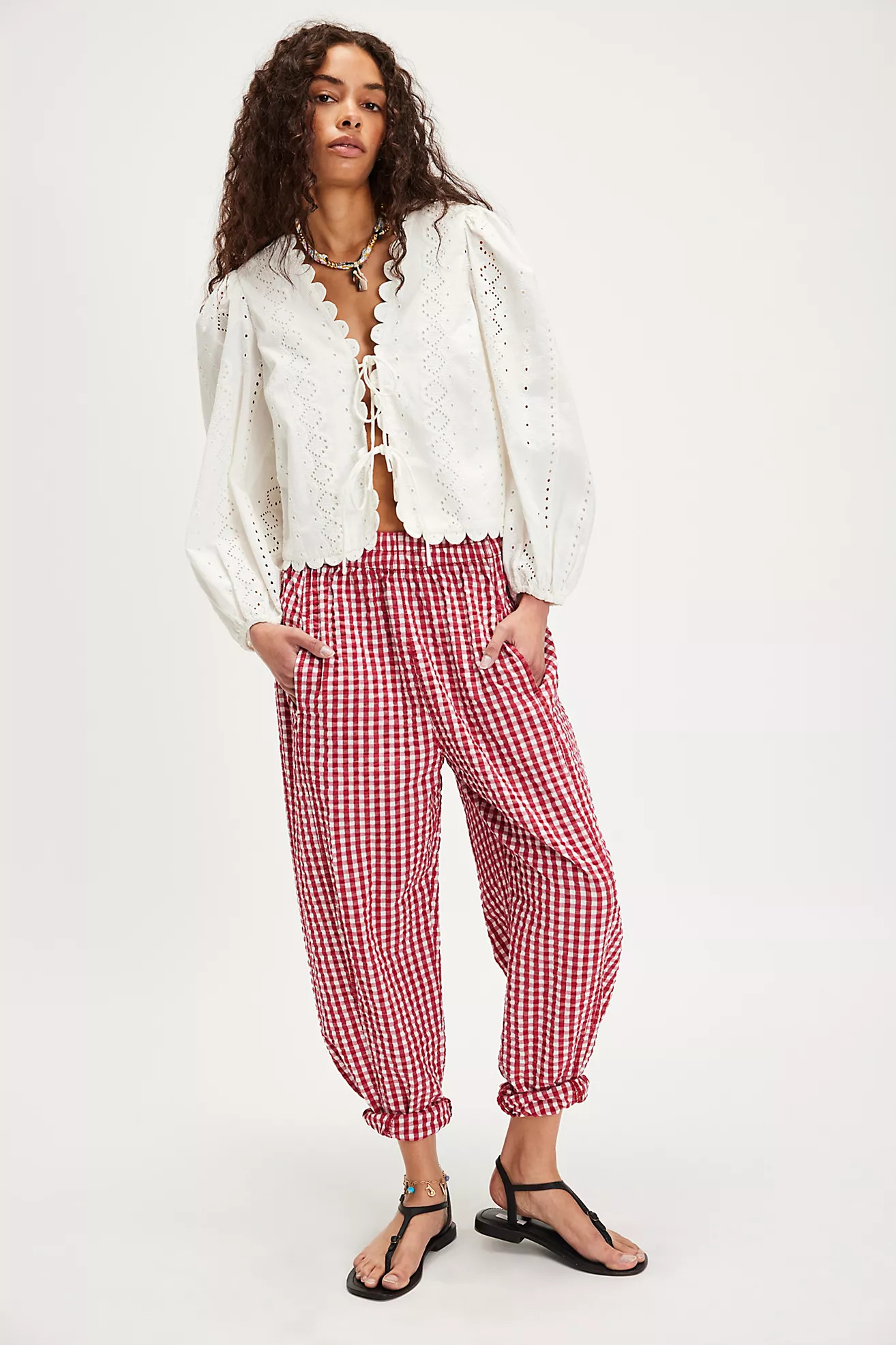 Preppy Gingham Pants | Free People (Global - UK&FR Excluded)