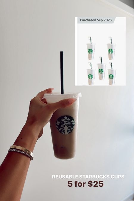 At home, reusable Starbucks cups 💛


Starbucks
Coffee cups 
Kitchen 

#LTKstyletip #LTKfindsunder100 #LTKhome