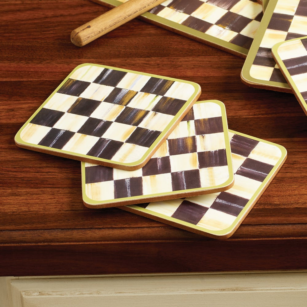 Cork Back Coasters, Set of 4 | MacKenzie-Childs