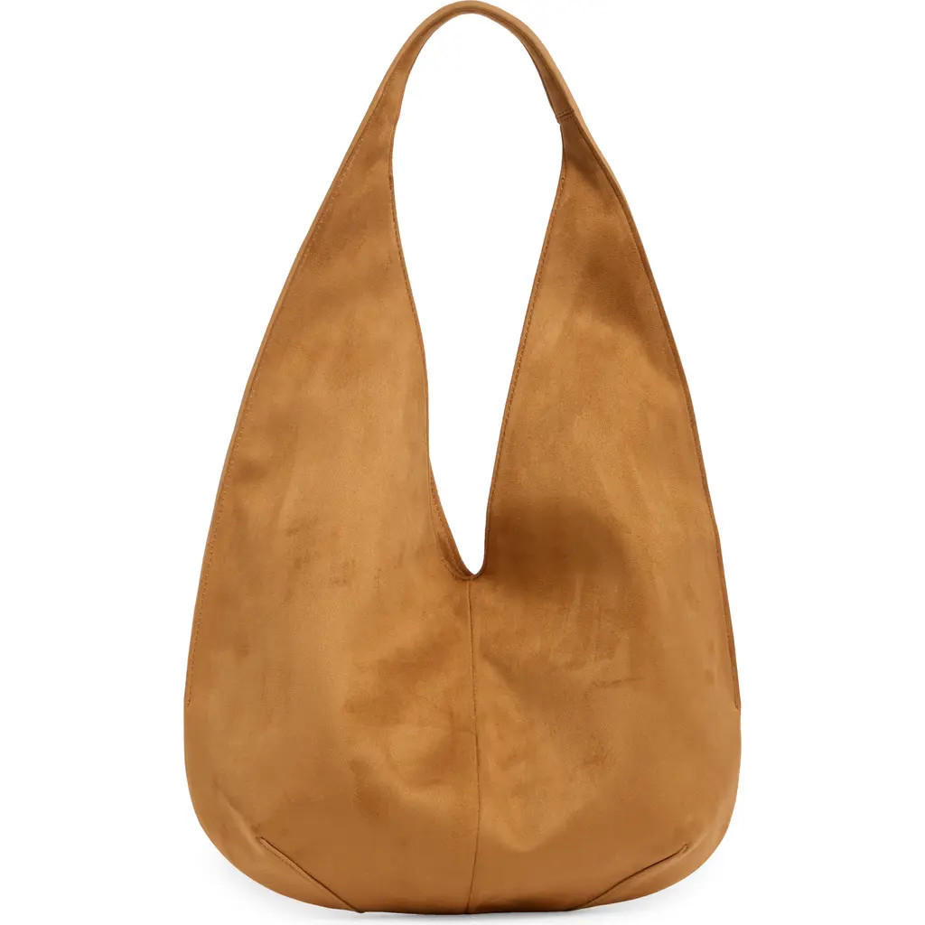JW PEI Dara Faux Suede Hobo Bag in Yellowish Brown at Nordstrom | Nordstrom