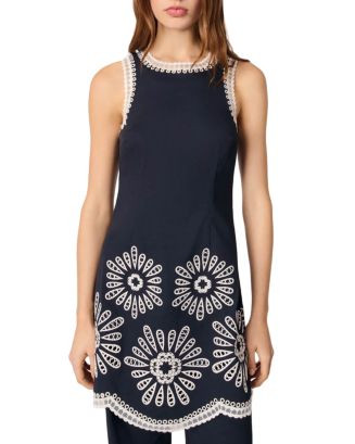 Short Dress with Crochet Details | Bloomingdale's (US)