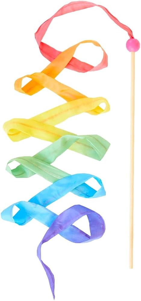 Sarah's Silks Pink Rainbow Streamer | Ribbon Dancer Toy | Amazon (US)