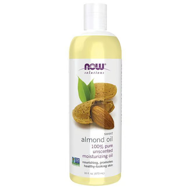 NOW Foods Sweet Almond Oil | 16 fl oz Liquid | Essential Oils | Swanson