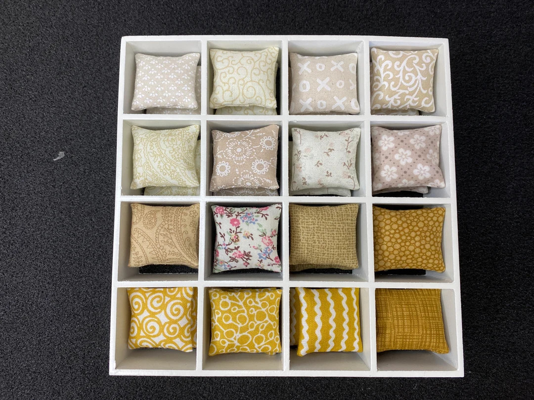 Handmade Miniature Doll House 12th Scale Sofa or Scatter - Etsy | Etsy (US)