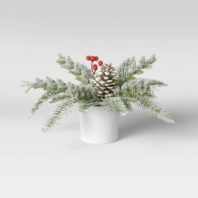 Plant Light Flocked with Red Berry - Threshold™ | Target