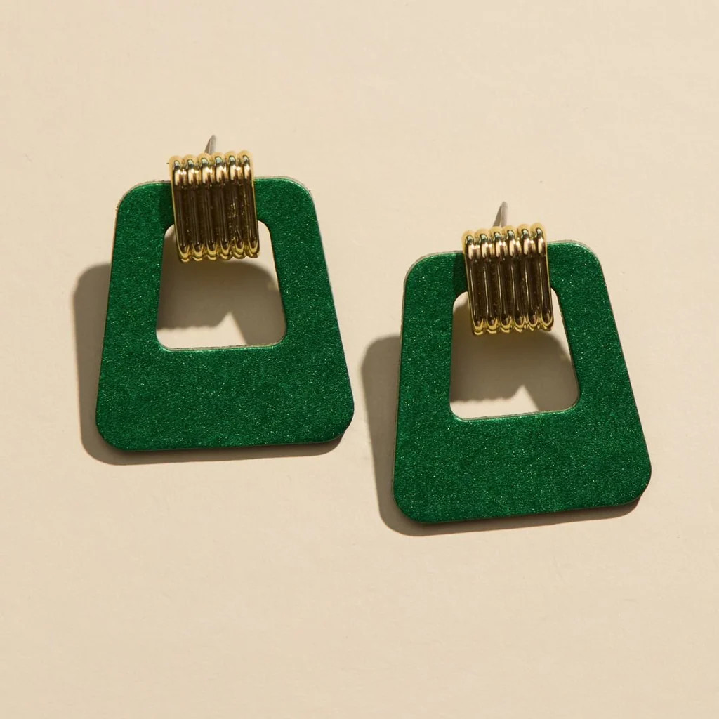 Emerald Sparkle Avery | Nickel and Suede