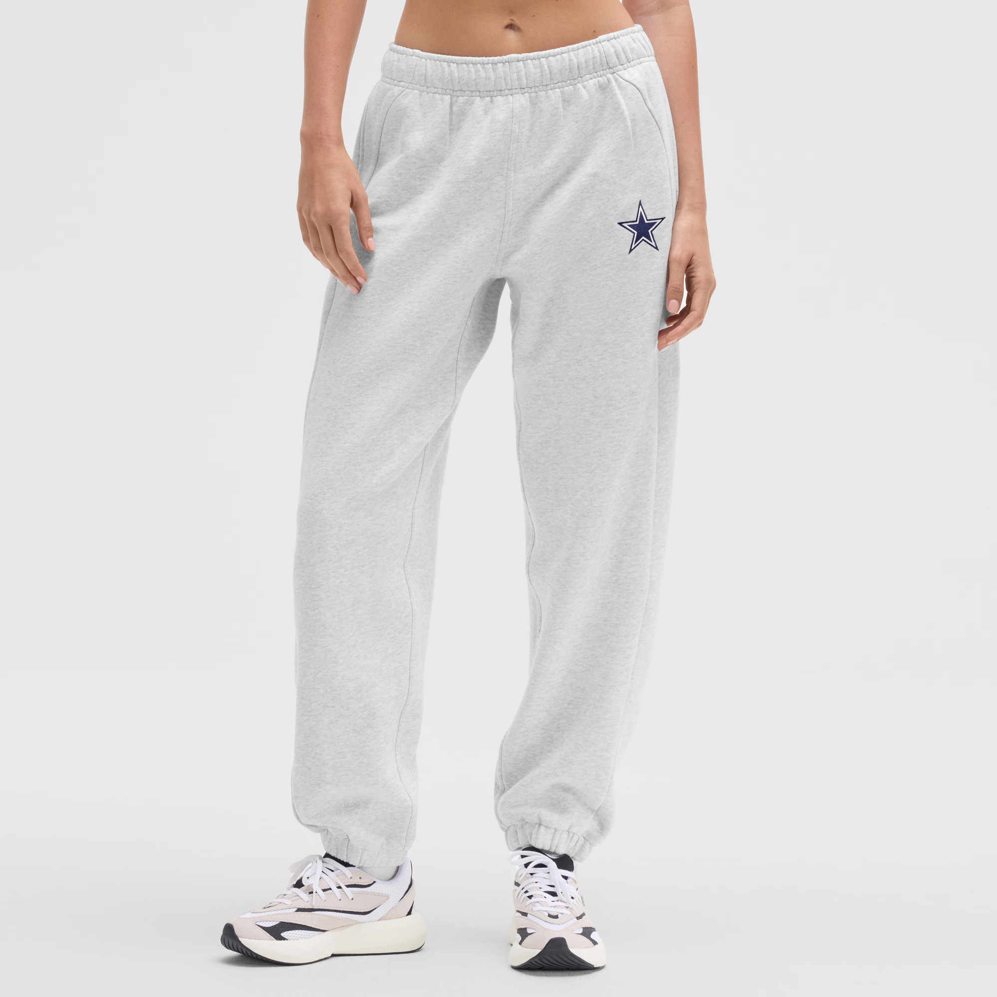 Dallas Cowboys lululemon Women's Scuba Mid-Rise Oversized Jogger - Heathered Core Ultra Light Gre... | Fanatics
