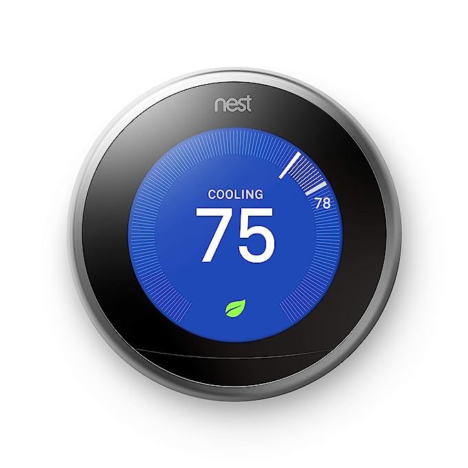 Nest (T3007ES) Learning Thermostat, Easy Temperature Control for Every Room in Your House, Stainl... | Amazon (US)