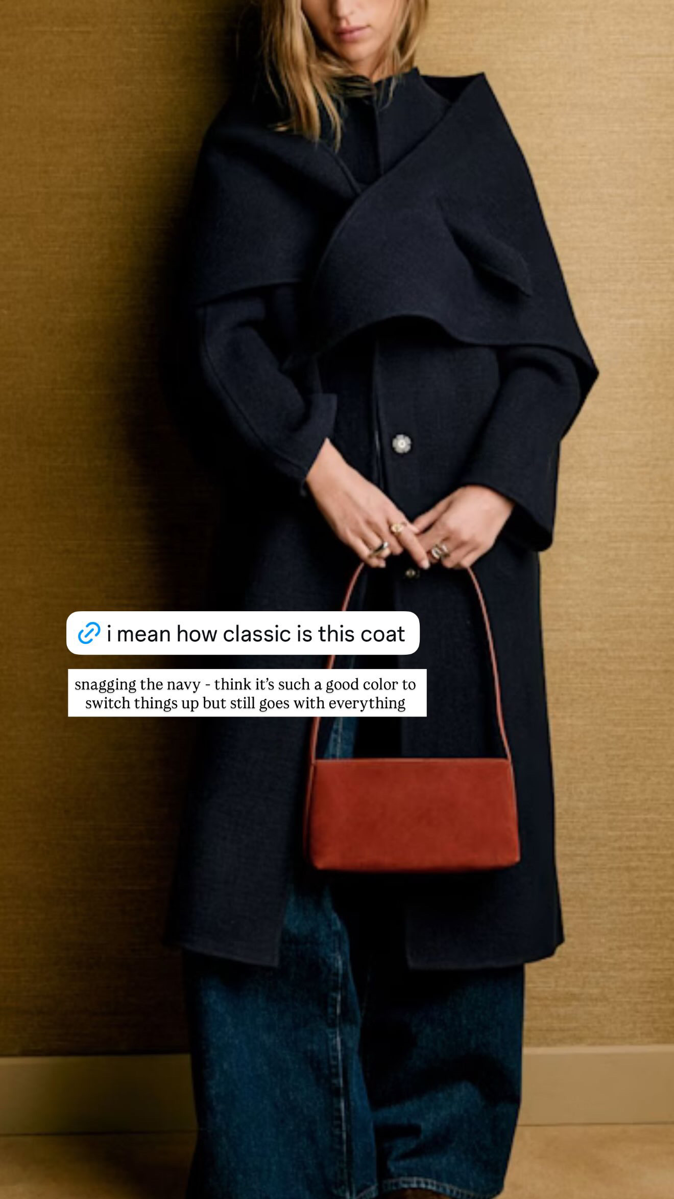 i mean how classic is this coat. i’m snagging the navy because it feels like such a nice switch from black or camel, but still goes with basically everything. love the clean shape + scarf detail, and i can already see it over denim, trousers, dresses, all of it.  

 #LTKSeasonal