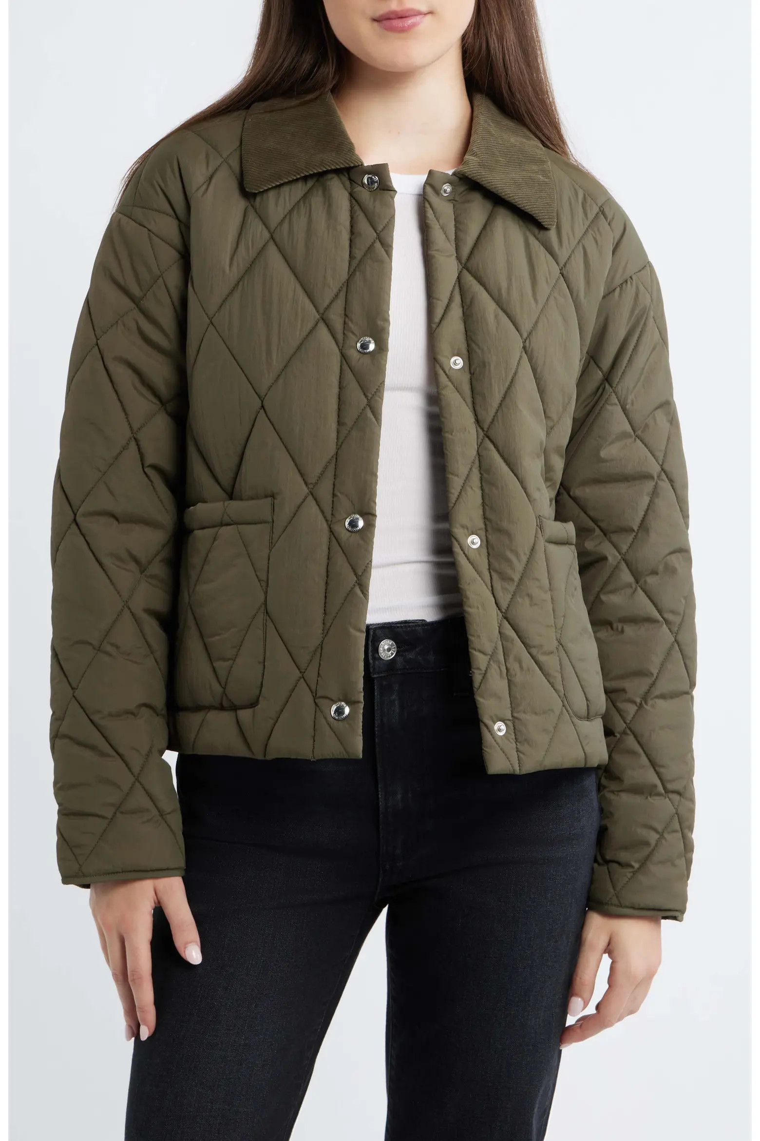 Quilted Crop Jacket (Women) | Nordstrom | Nordstrom