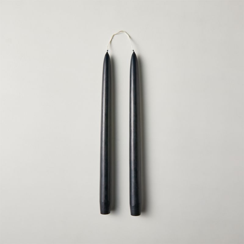 Black Taper Candle Set of 2 + Reviews | CB2 | CB2