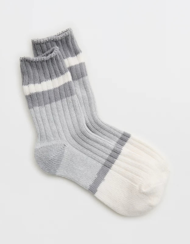 Aerie Colorblock Marled Crew Socks | Aerie