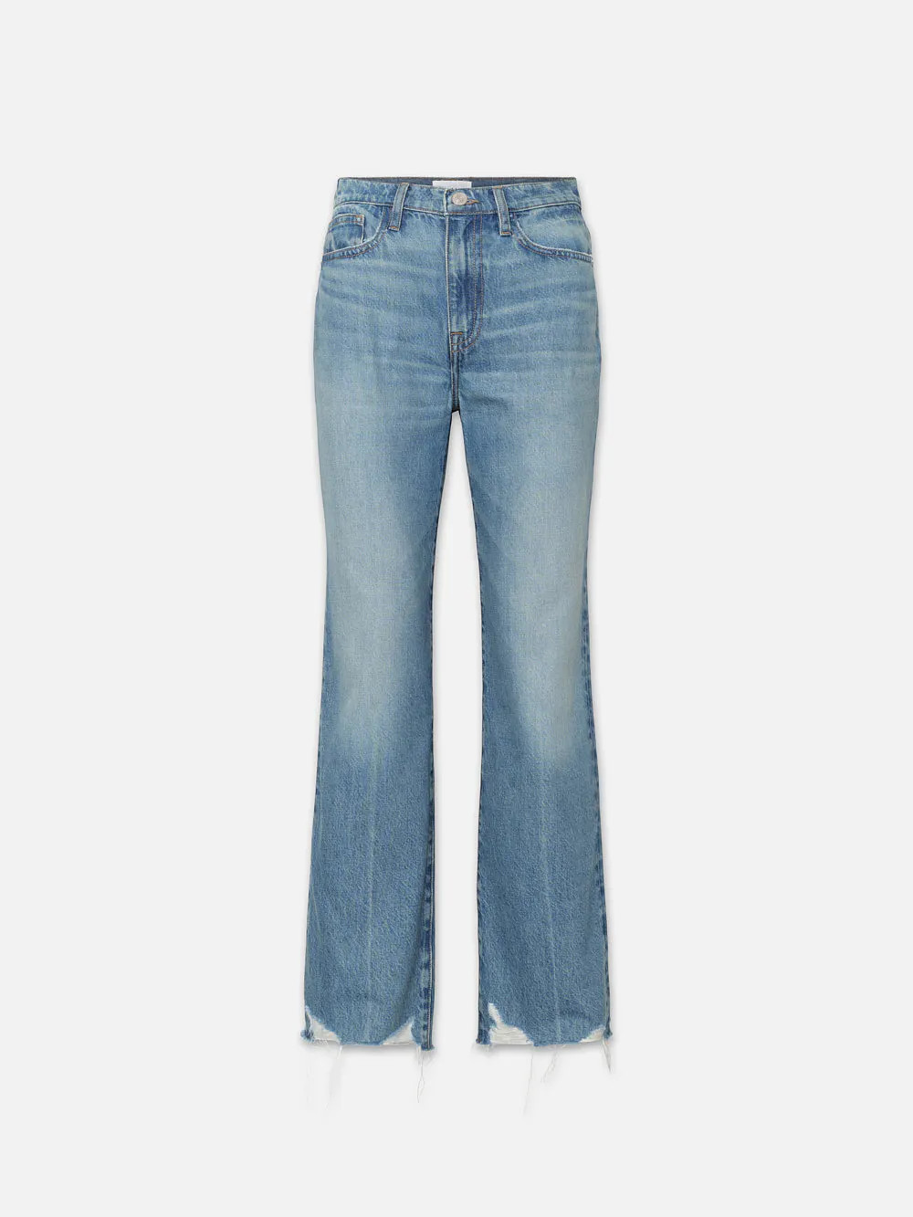 Le Jane Crop  in  Varsity Blues Modern Chew | Frame Denim