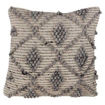18"x18" Diamond Weave Square Throw Pillow - Saro Lifestyle | Target