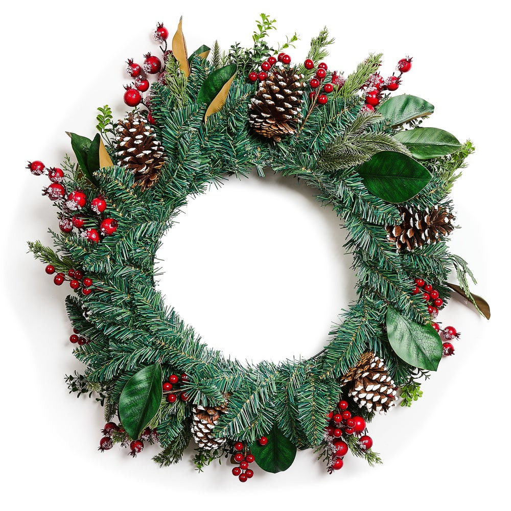 Holiday Berry 28" Urn Ring | MacKenzie-Childs