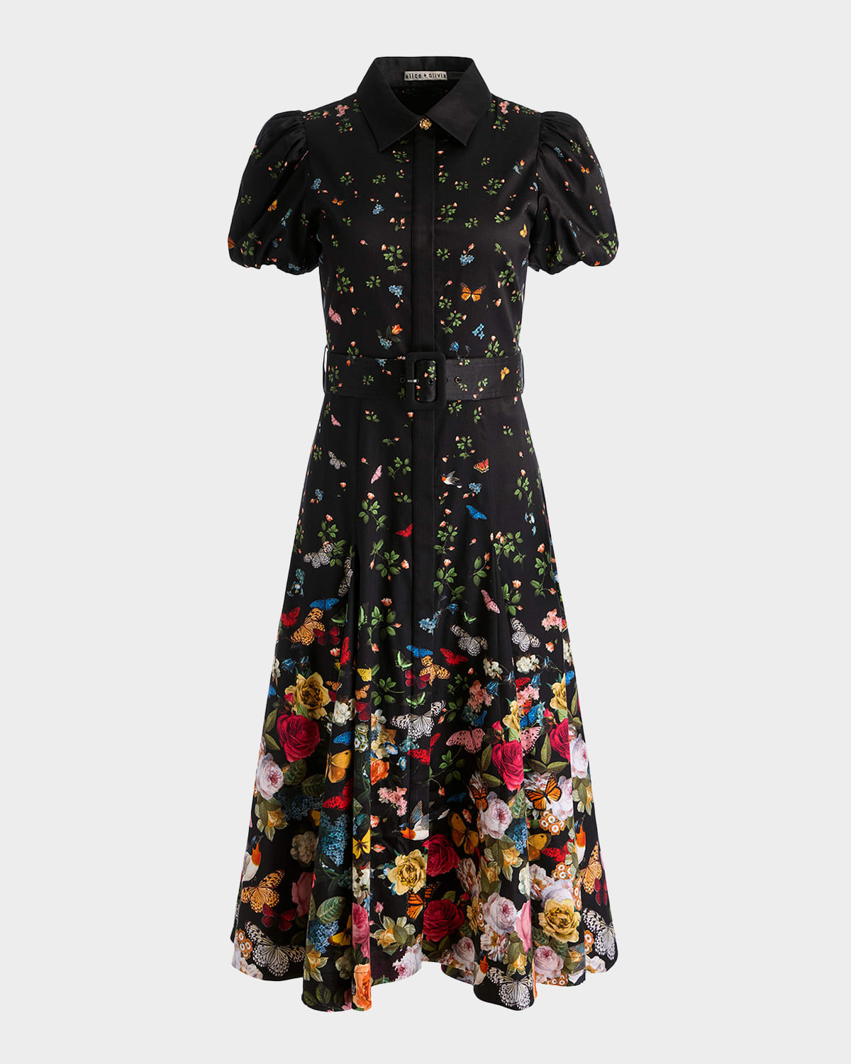 Henrietta Belted Midi Dress | Neiman Marcus