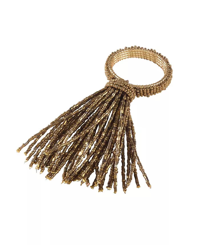 Beaded Spray Design Event Napkin Ring, Set of 4 | Macy's