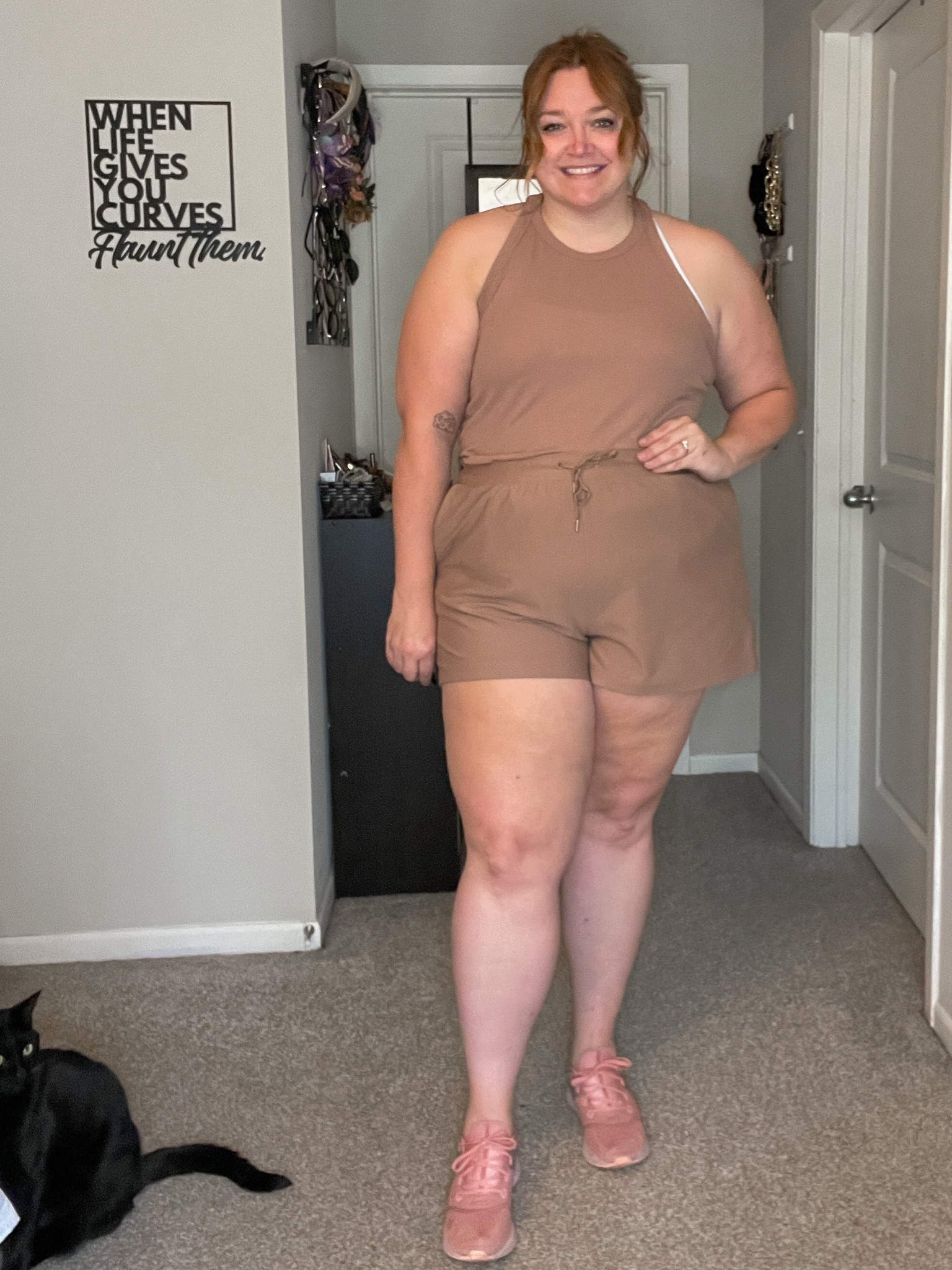 Work out or just plain athleisure look for plus size 16/18/20

#LTKFitness #LTKPlusSize #LTKMidsize