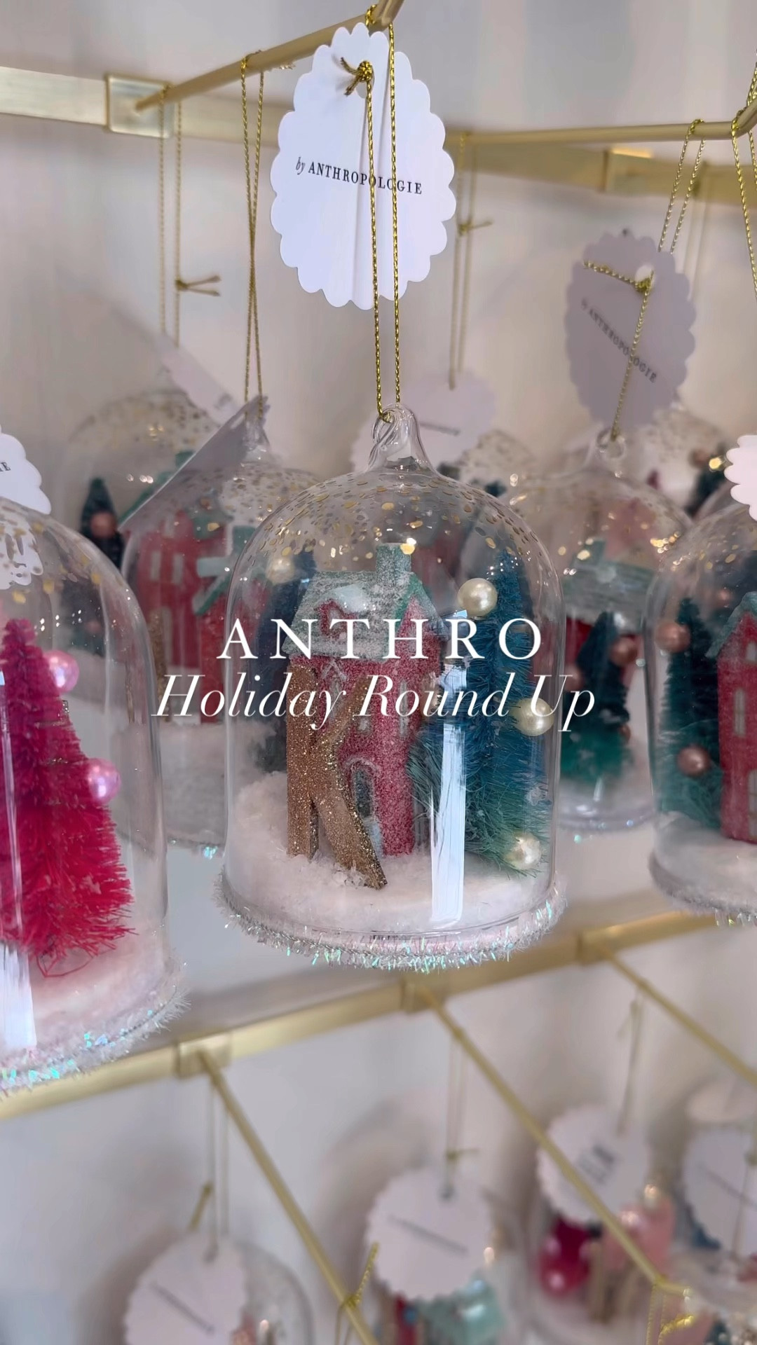 Anthropologie in store holiday shopping round up. Holiday gift ideas 