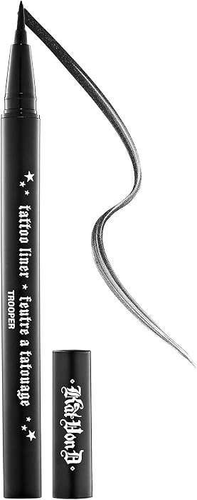 Kat Von D Tattoo Liner Waterproof Liquid Eyeliner in Trooper Black Full Size UNBOXED | Amazon (US)