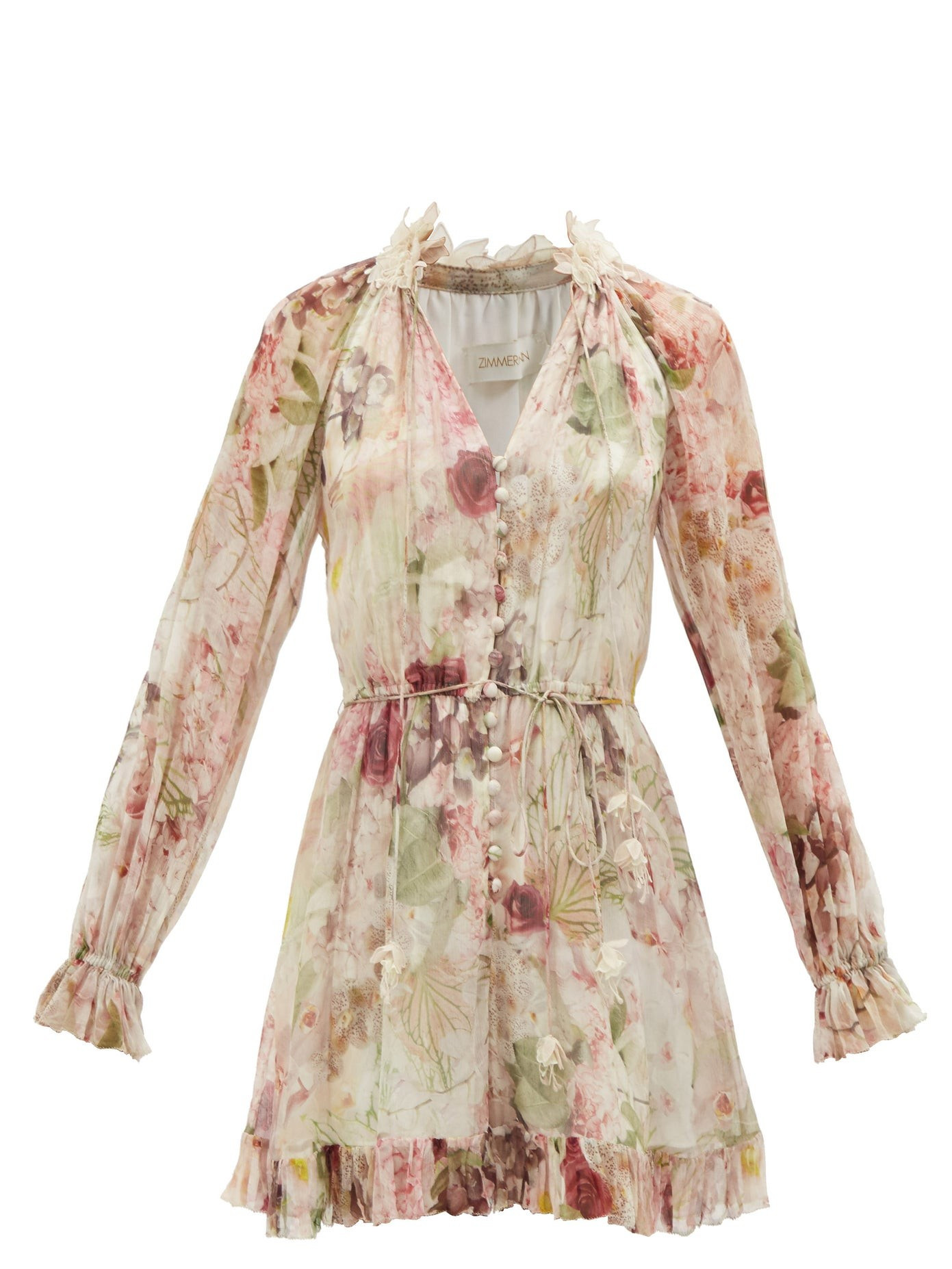 Dancer floral crinkle-georgette playsuit | Zimmermann | MATCHESFASHION US | Matches (US)