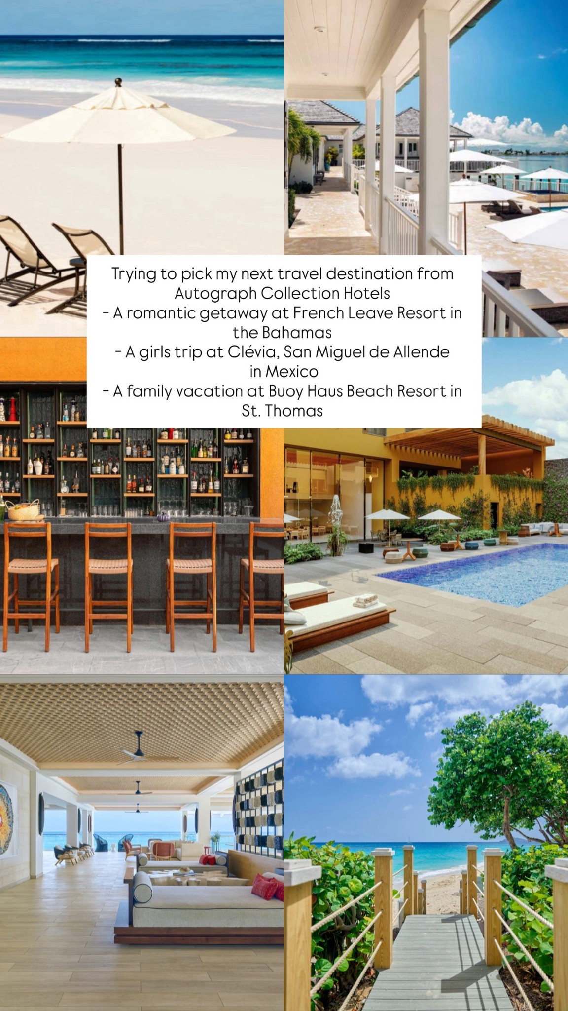 Adding to my running list of dream
destinations 🌊🍹 @marriotthotels @marriottBonvoy #MarriottPartner Autograph Collection