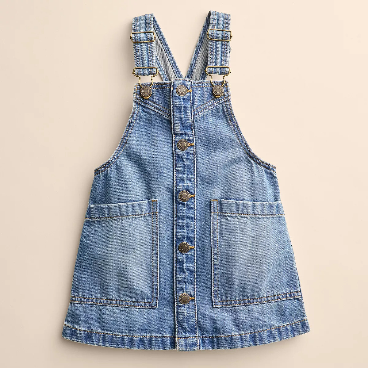 Girls 4-12 Little Co. by Lauren Conrad Organic Denim Jumper | Kohl's