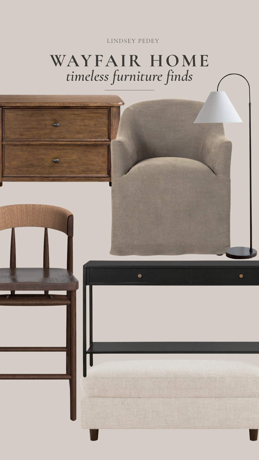 Wayfair furniture finds🤎

Furniture, console, dining chair, nightstand, floor lamp, counter stool, ottoman, Wayfair home, neutral home, timeless furniture

#LTKHome