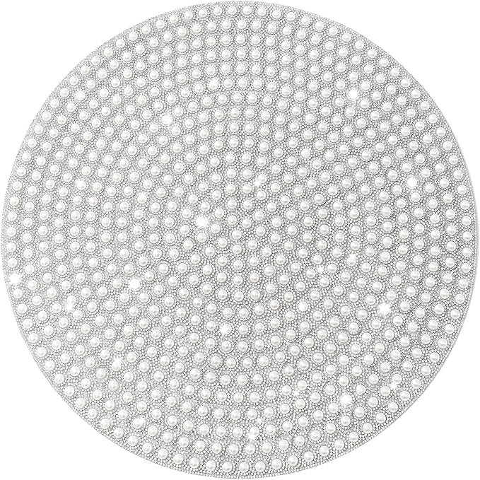 Pearl Round Placemat, Heat Resistant Table Place Mat for Dining Table 15 inch Anti-Slip Tablescap... | Amazon (US)