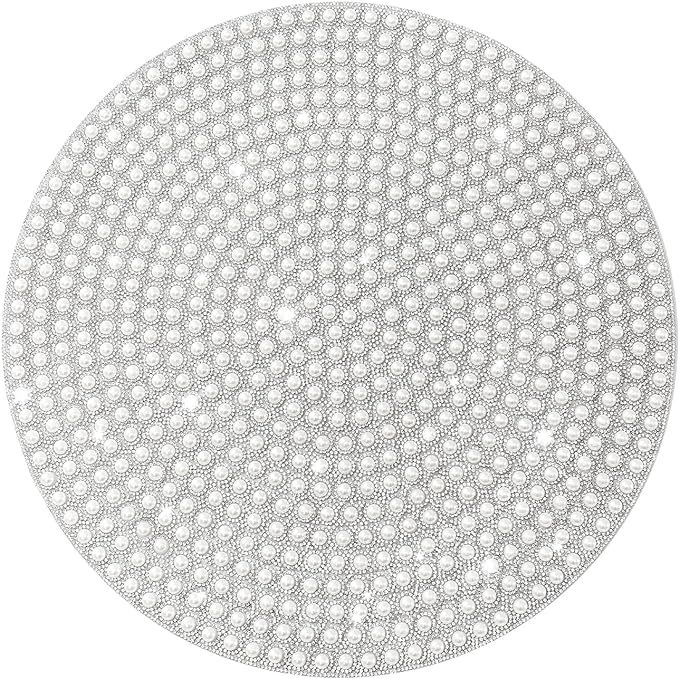 Pearl Round Placemat, Heat Resistant Table Place Mat for Dining Table 15 inch Anti-Slip Tablescap... | Amazon (US)