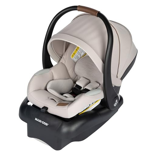 Maxi-Cosi Mico Luxe Infant Car Seat with Base, Rear Facing Car Seat for Babies, Baby Carseat 4-30 lbs, Baby Car Seats, Infant Car Seats, New Hope Tan | Amazon (US)