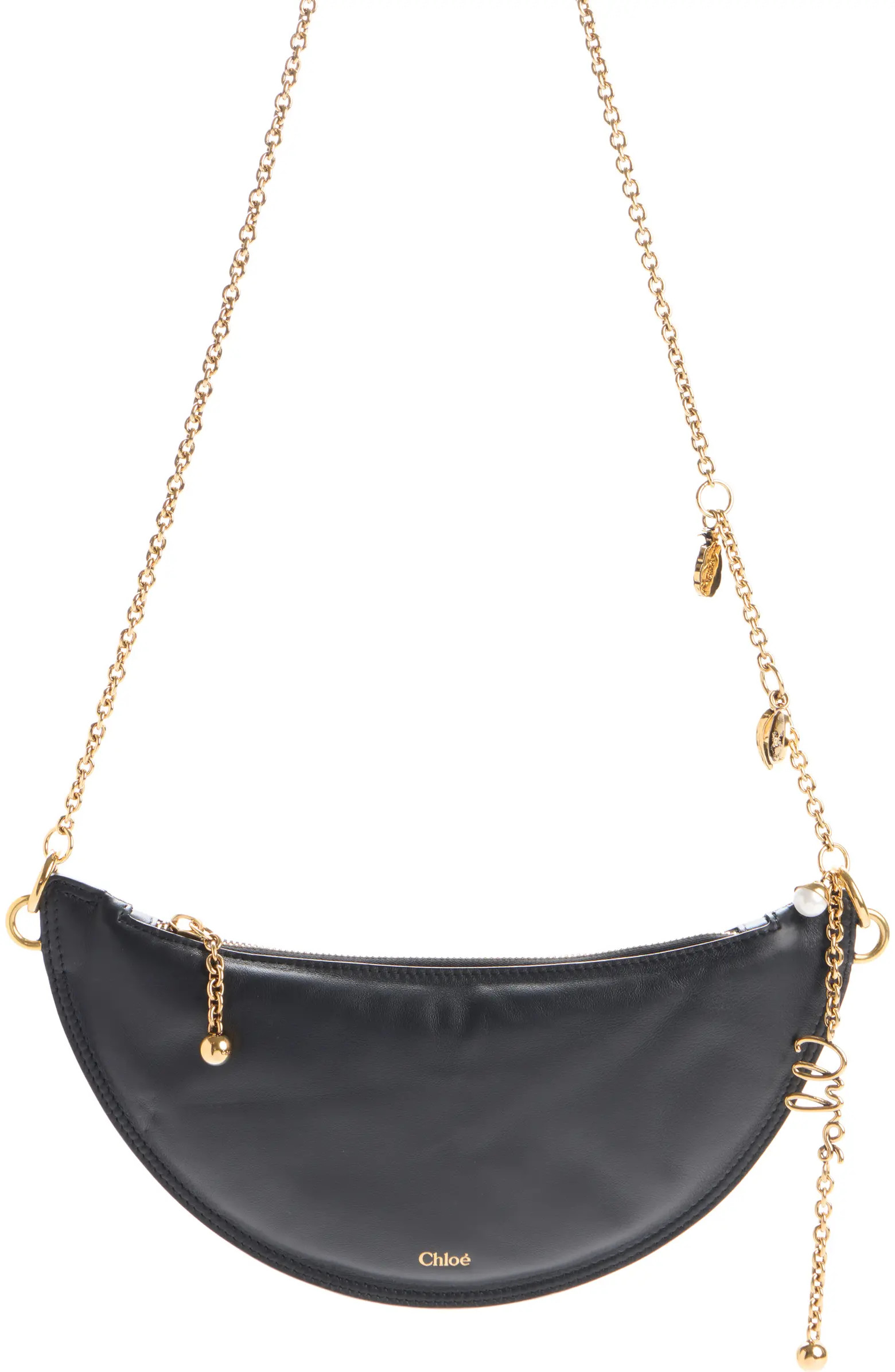 Mini Icons Leather Half Moon Crossbody Bag | Nordstrom