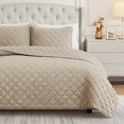 BCBG Maeve Embossed Plush Quilt Sets | Wayfair North America