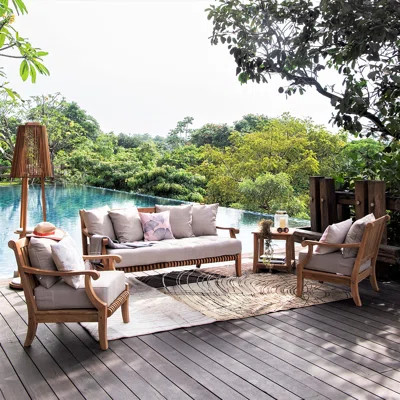 Jo 5 - Person Teak Seating Group with Cushions | Wayfair North America