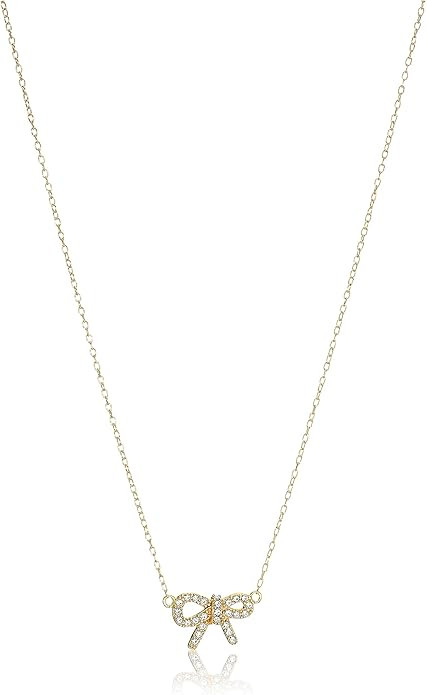 Amazon Collection Crystal Motif Necklace Pendant in Sterling Silver, 16" + 2" Extender | Amazon (US)