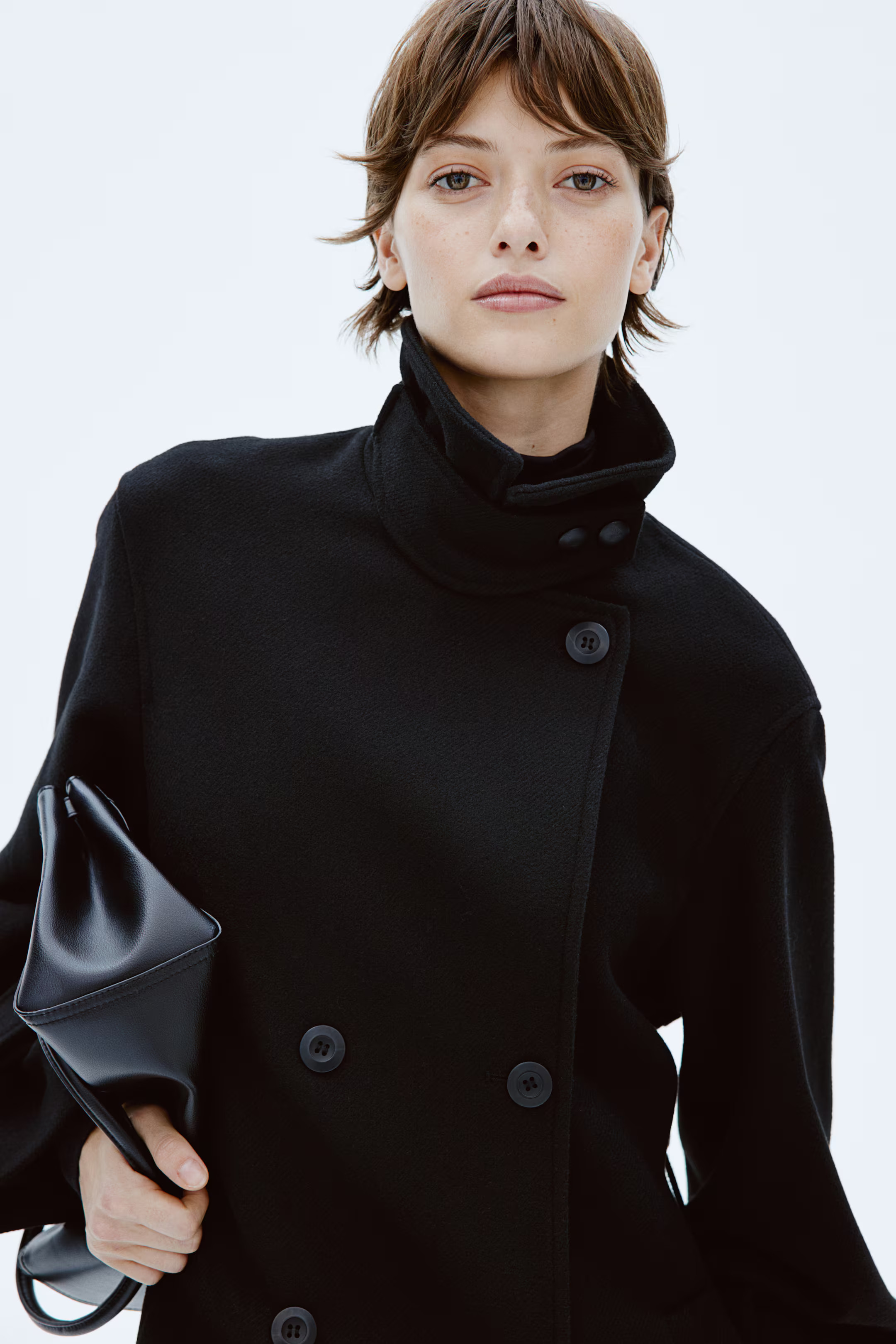 Belted maxi coat - Black - Ladies | H&M GB | H&M (UK, MY, IN, SG, PH, TW, HK)