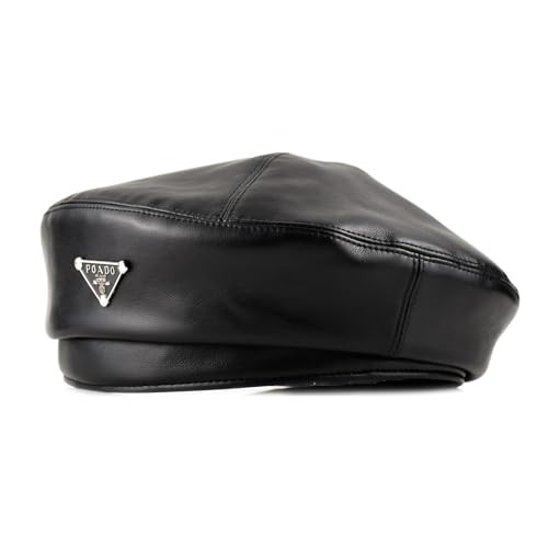 KORIXINE PU Leather Berets for Women French Black Beret Hats Classic Beret Cap Solid Style Hat | Amazon (US)